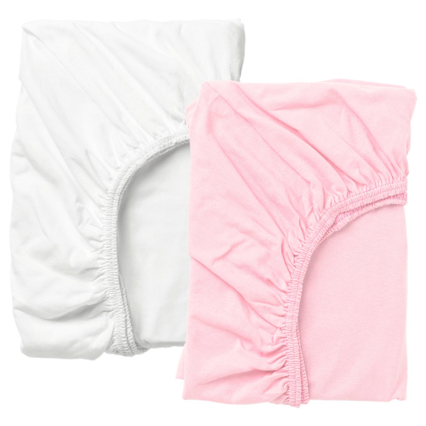 pink cot fitted sheet