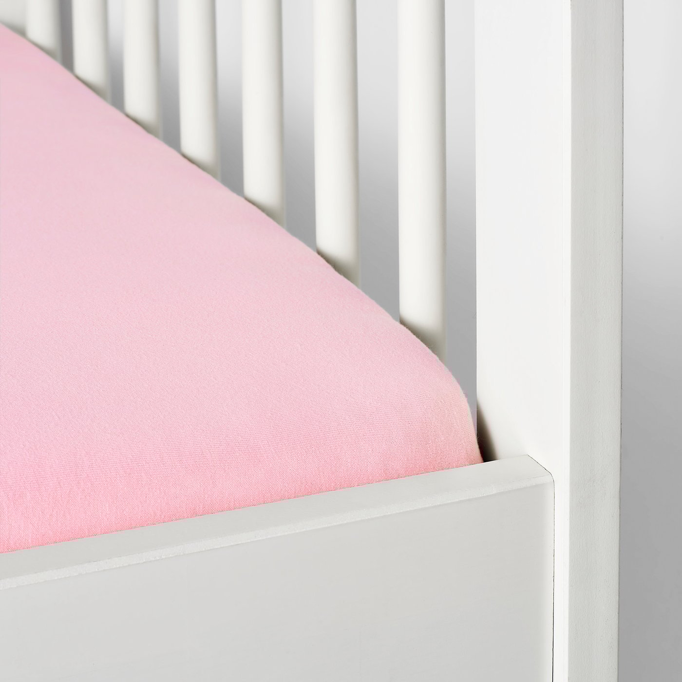 pink cot fitted sheet