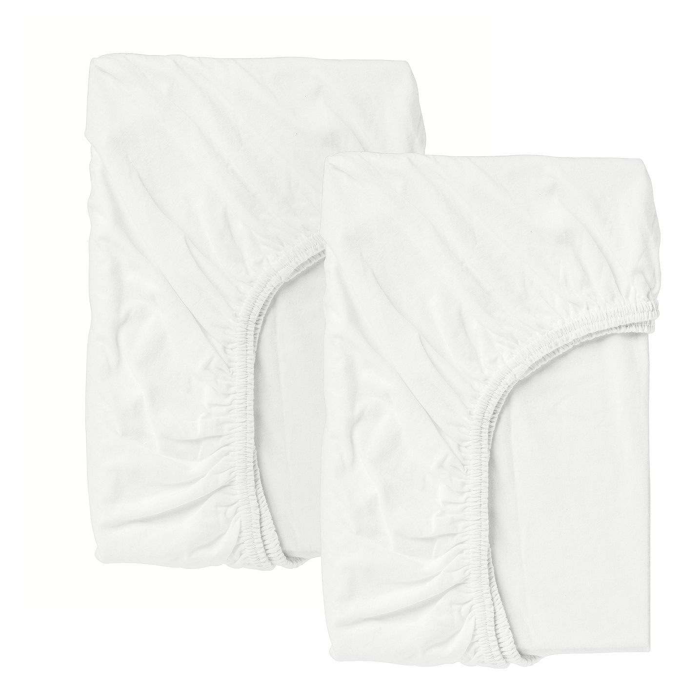 LEN fitted sheet for cot white IKEA