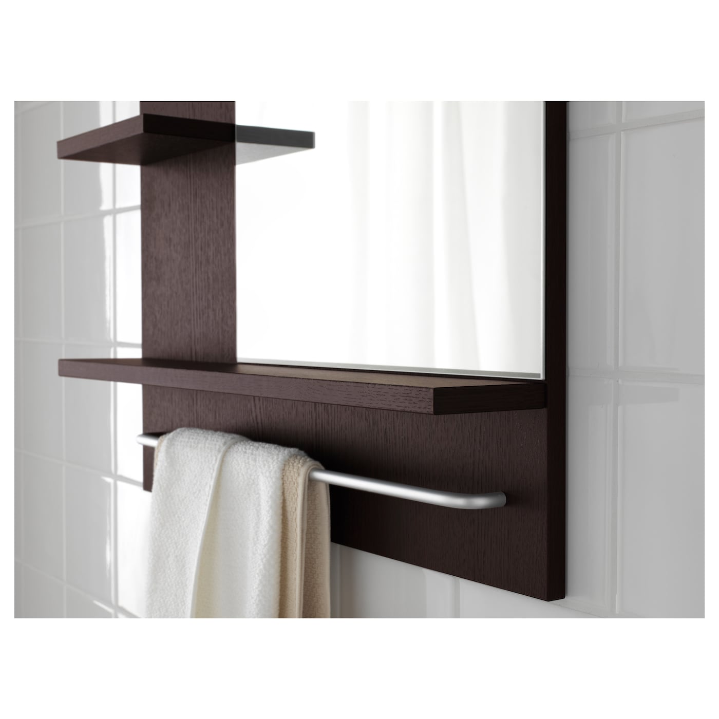 Lillangen Mirror Black Brown Ikea