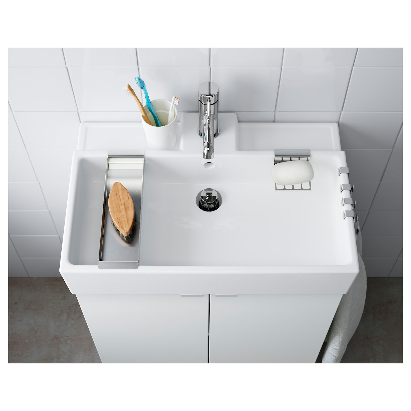 Lillangen Single Wash Basin White Ikea