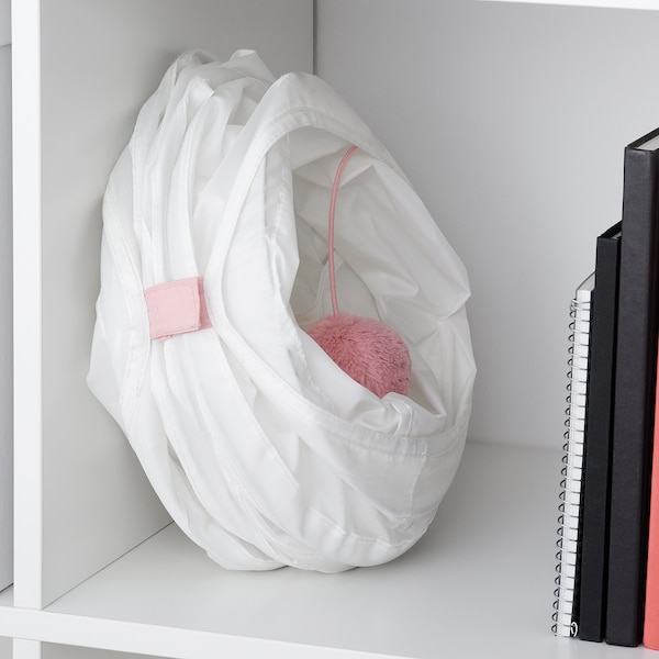 Lurvig Play Tunnel For Cat White Pink Ikea
