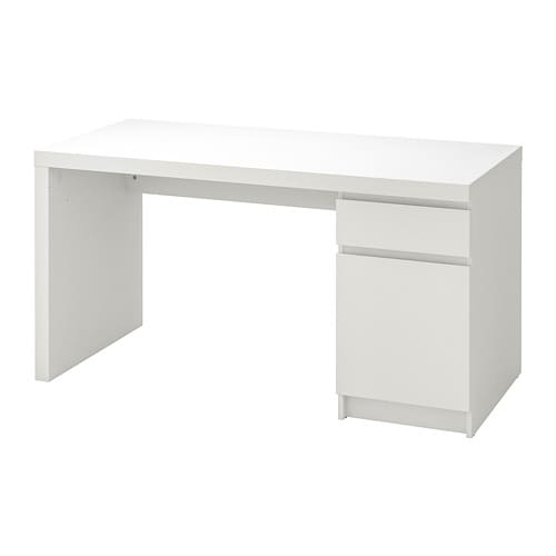 Malm Desk Brown Stained Ash Veneer Ikea