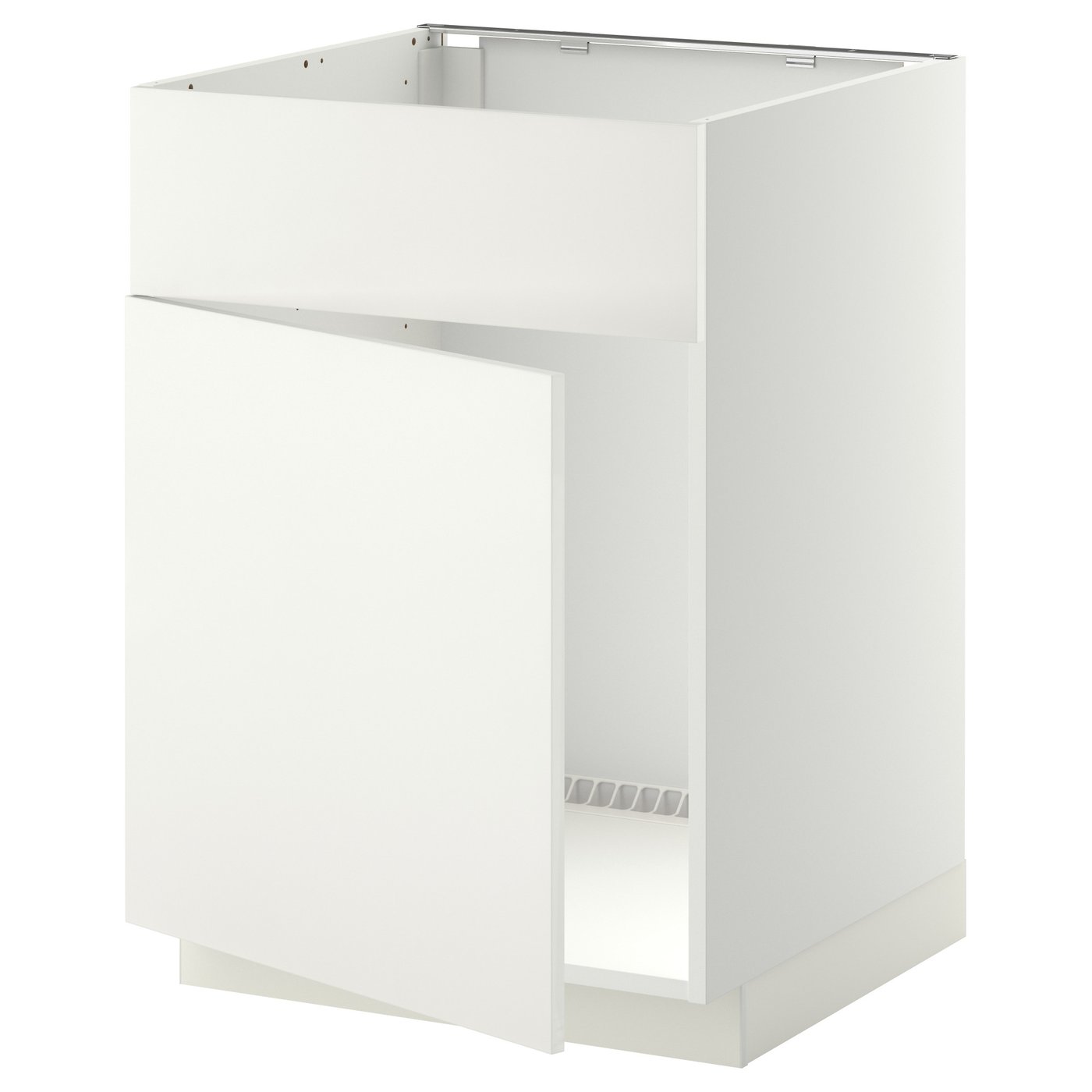Metod Base Cabinet F Sink W Door Front White Haggeby White Ikea