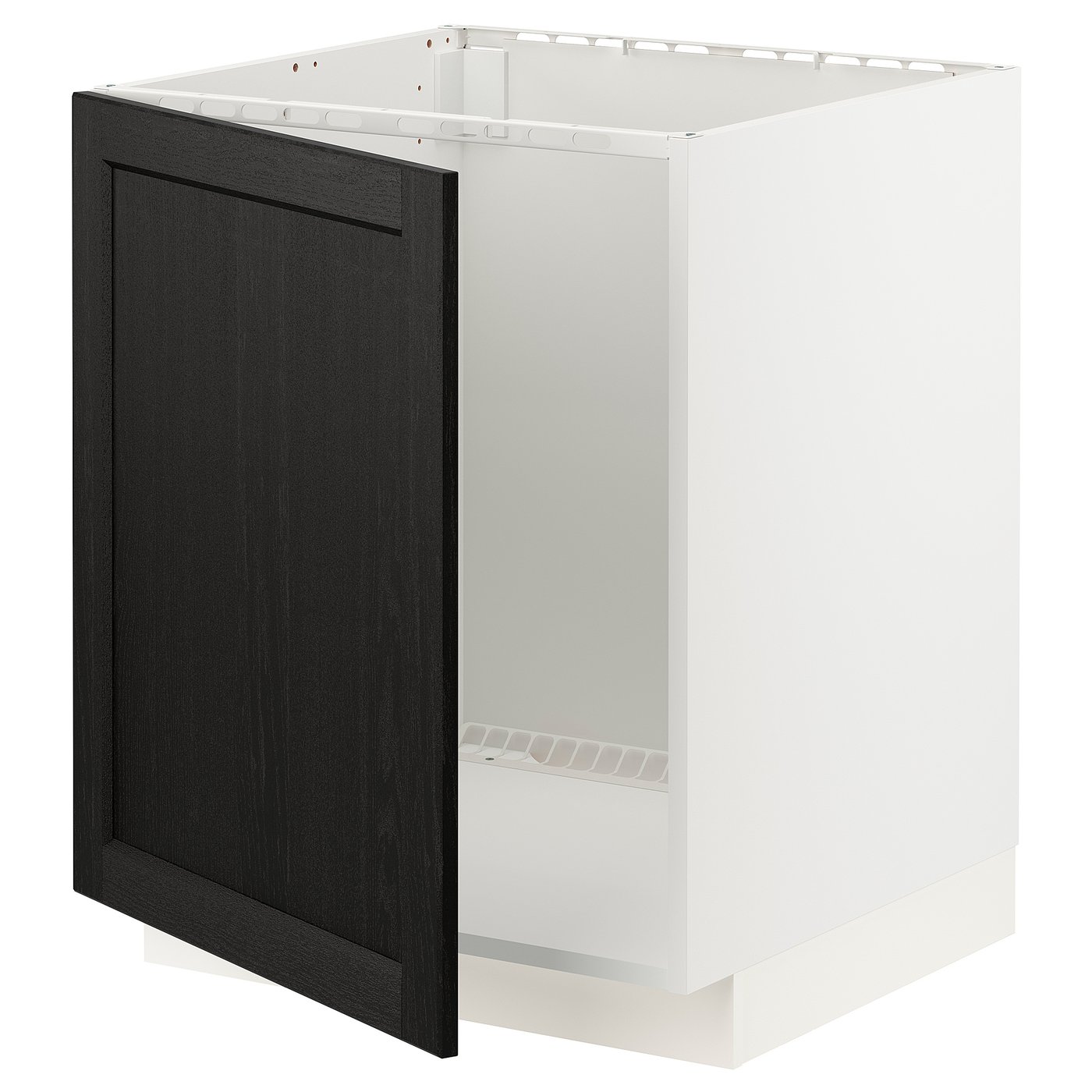 METOD base for sink white/Lerhyttan black stained 994.711.81 IKEA