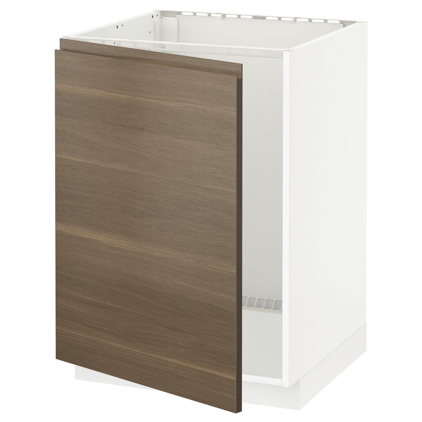 METOD base for sink white/Voxtorp walnut effect 894.514.52 IKEA