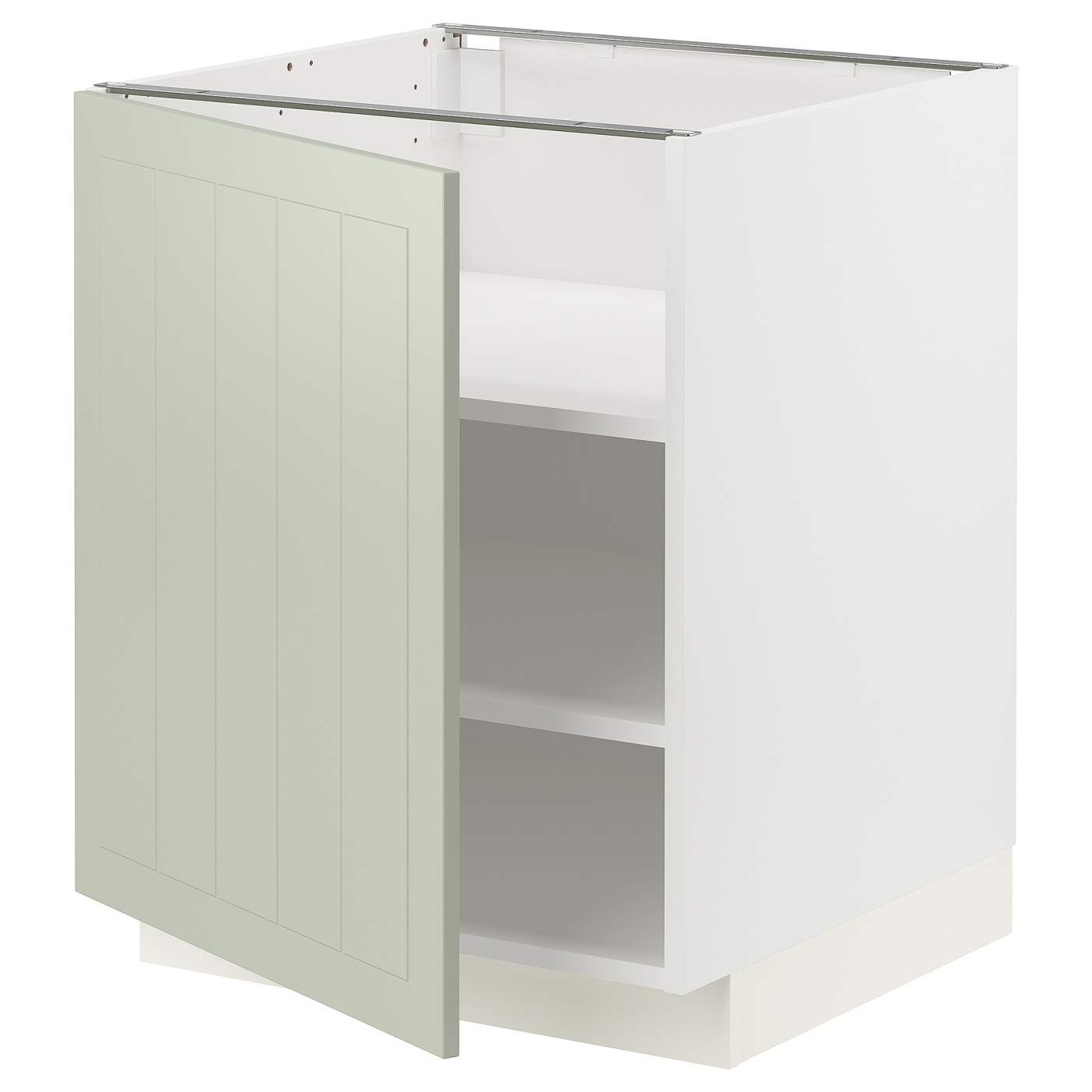 METOD base cabinet with shelves white/Stensund light green 994.867.76 ...