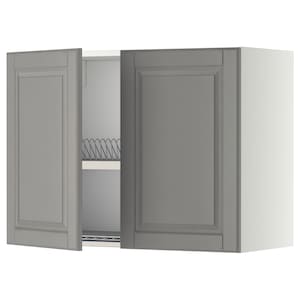 Metod Wall Cabinet W Dish Drainer 2 Doors White Haggeby White Ikea