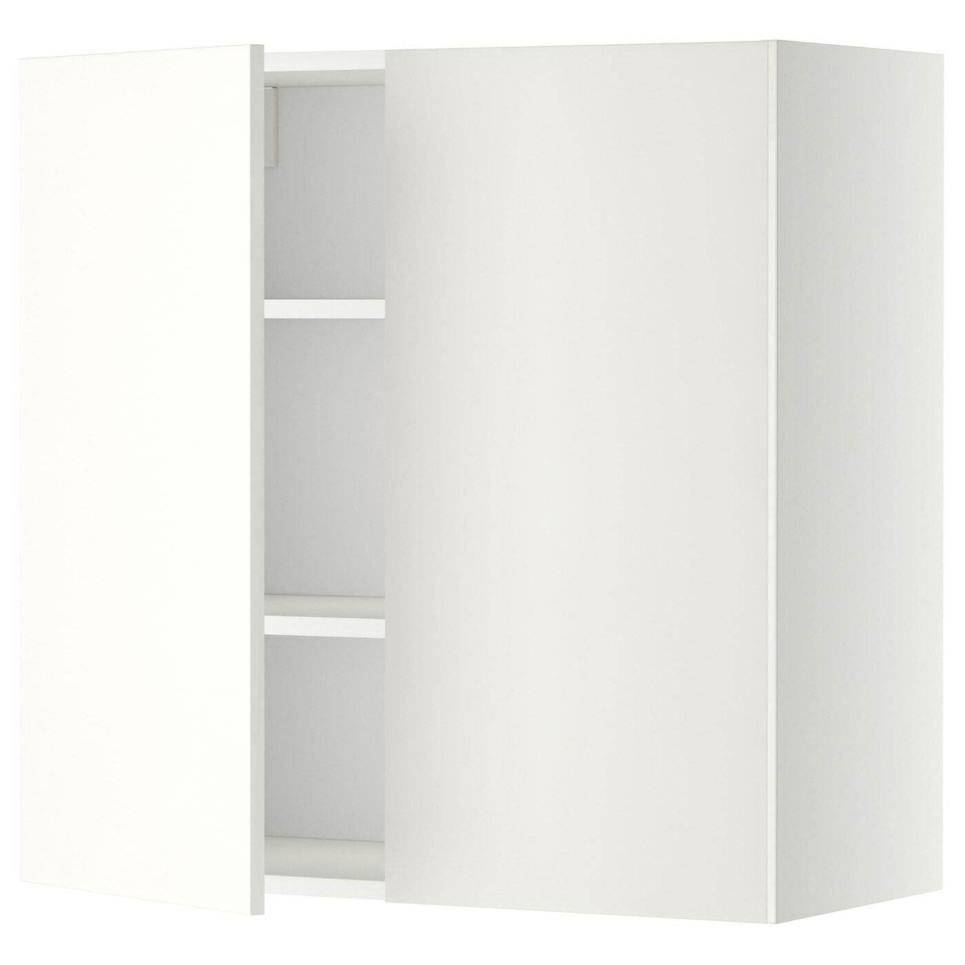 Metod Wall Cabinet With Shelves 2 Doors White Haggeby White Ikea