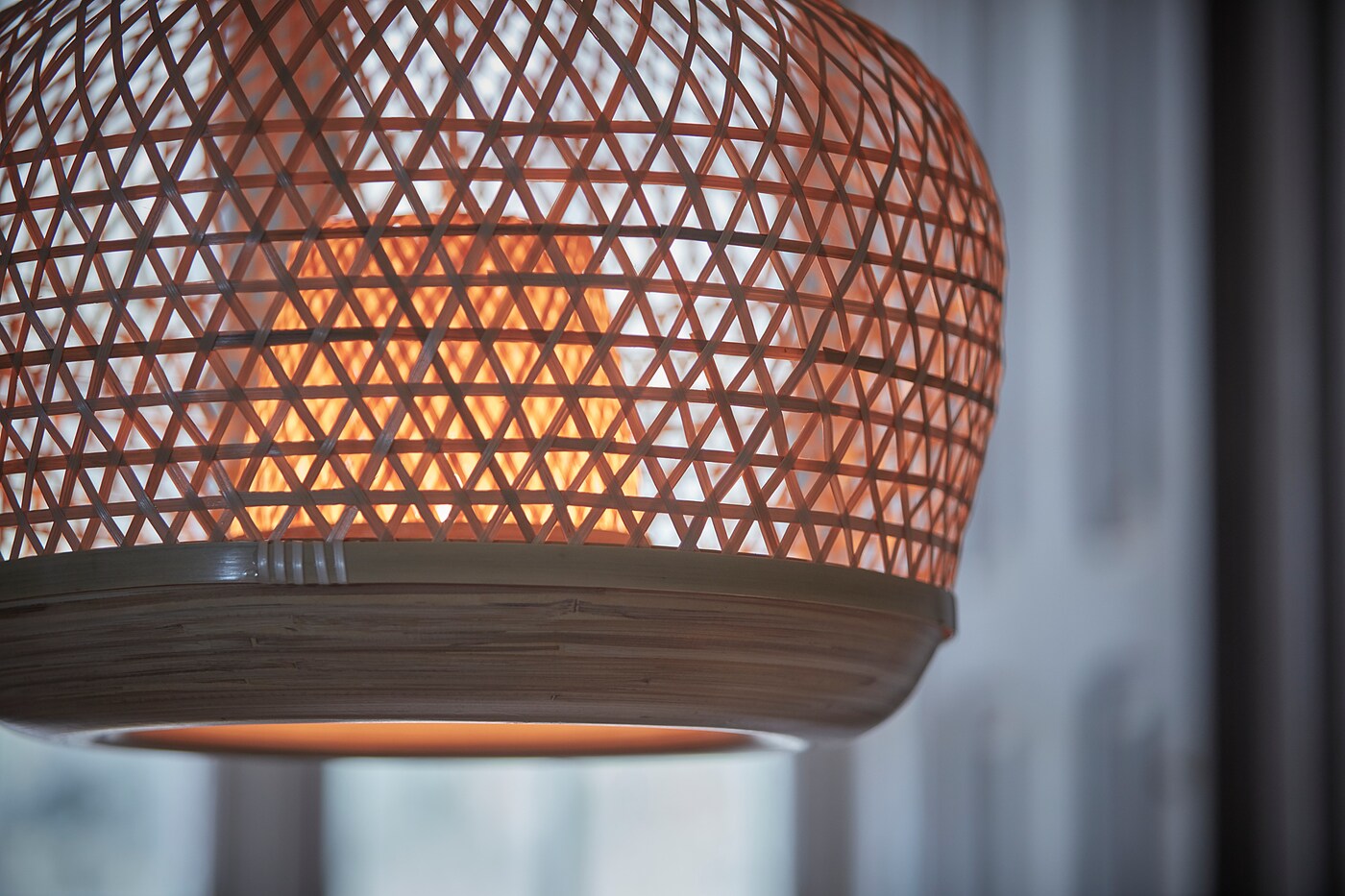 MISTERHULT pendant lamp bamboo handmade IKEA