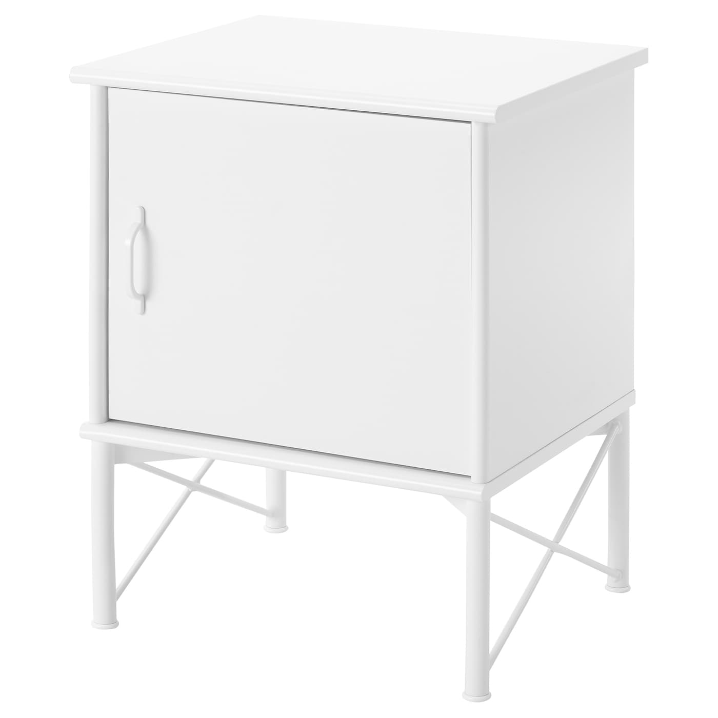 Ikea white best sale metal bedside table