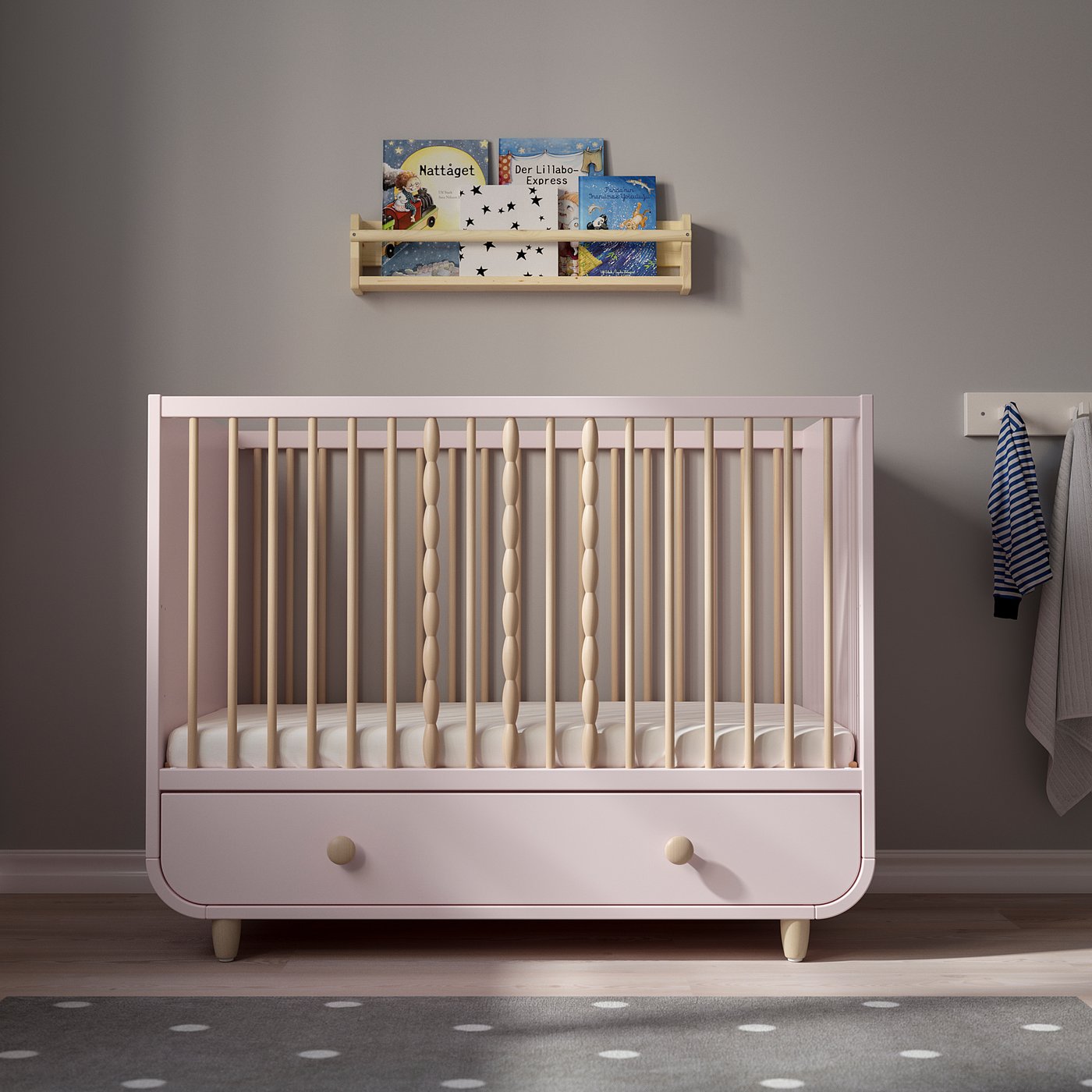 ikea cot bed with drawers