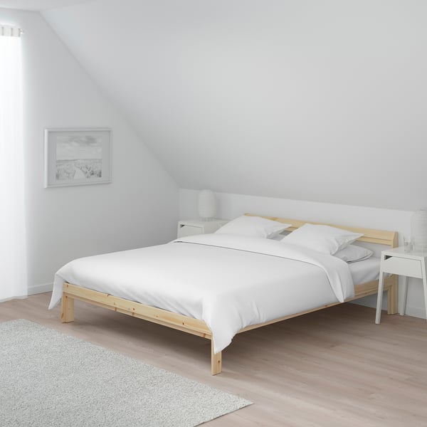Neiden Bed Frame Pine 150x200 Cm Ikea