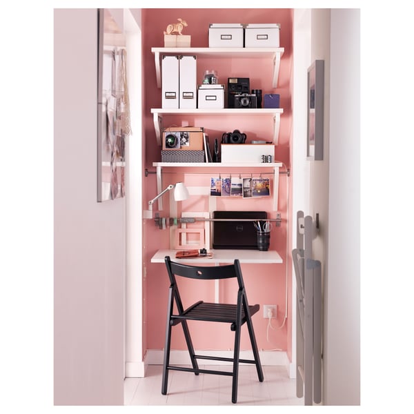 Norberg Wall Mounted Drop Leaf Table White Ikea