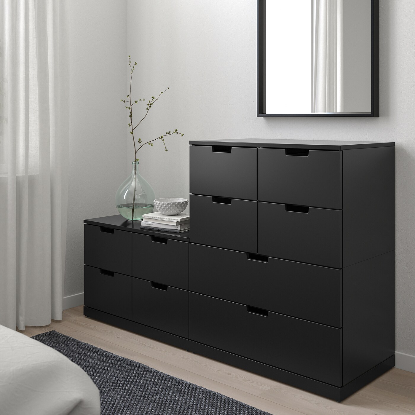 Nordli Chest Of 10 Drawers Anthracite Ikea