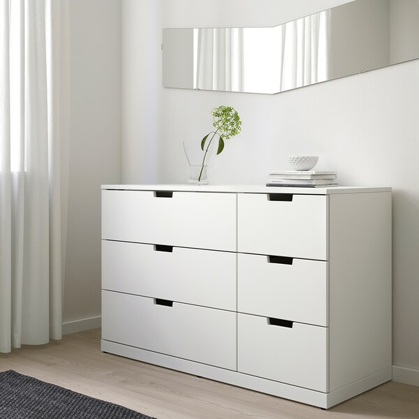 Nordli Chest Of 6 Drawers White Ikea