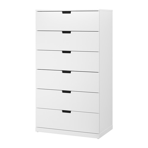 Nordli Chest Of 6 Drawers White Ikea