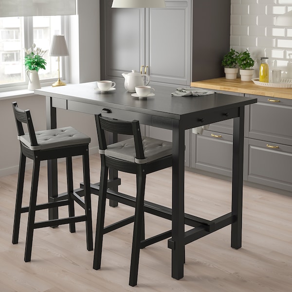 Nordviken Bar Table Black Ikea