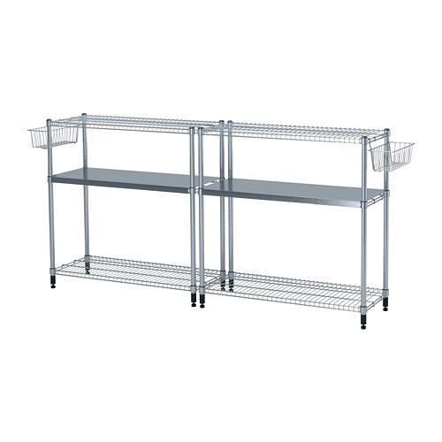 OMAR shelving unit greygreen 204.830.83 IKEA