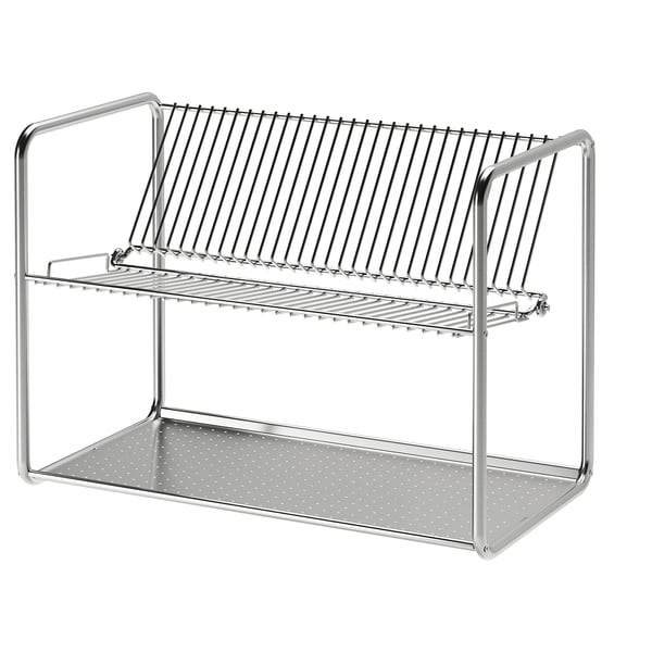 ORDNING Bộ thoát nước đĩa, thép không gỉ, 50x27x36 cm