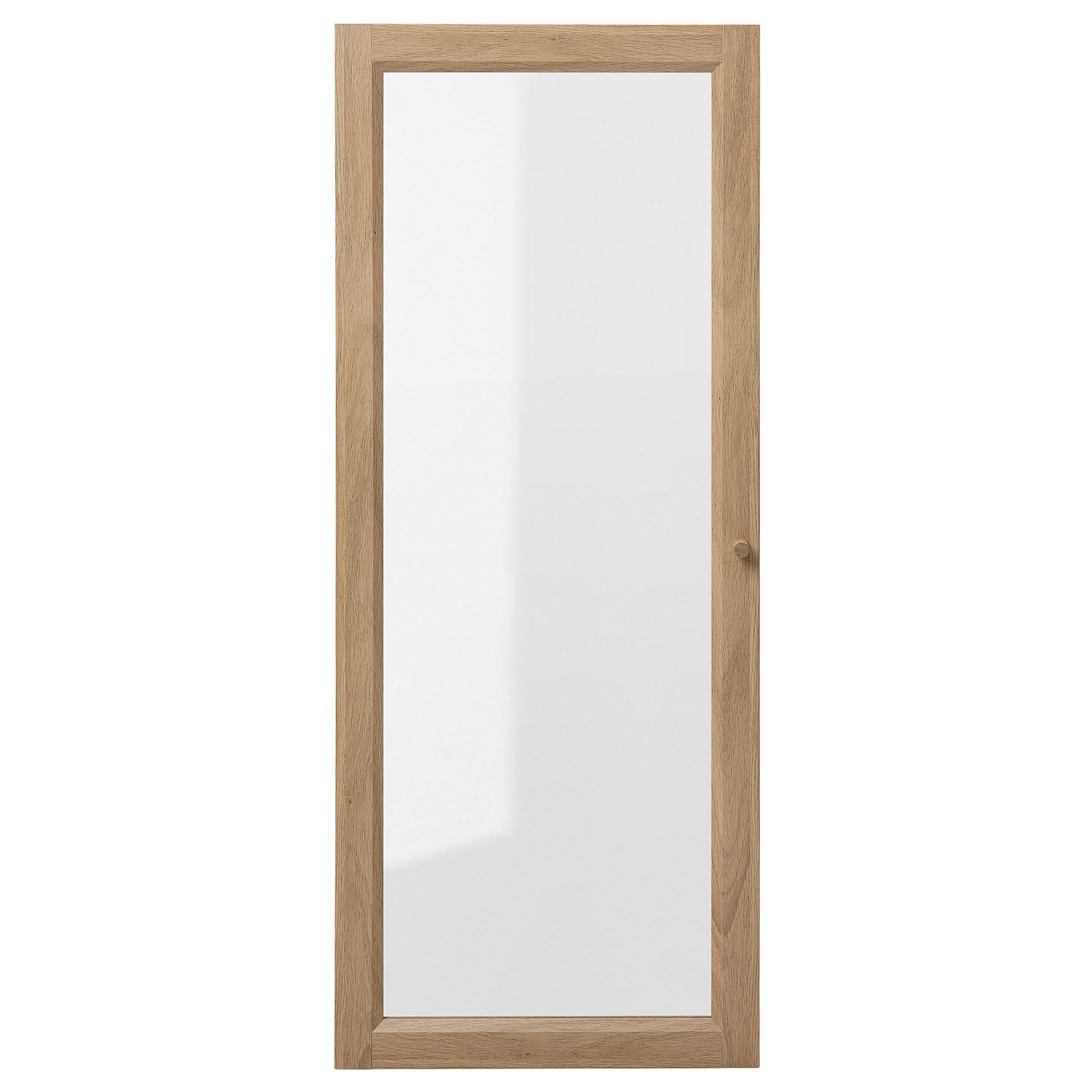 OXBERG glass door oak effect IKEA