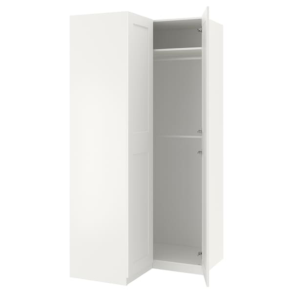 Pax Corner Wardrobe White Grimo White Ikea