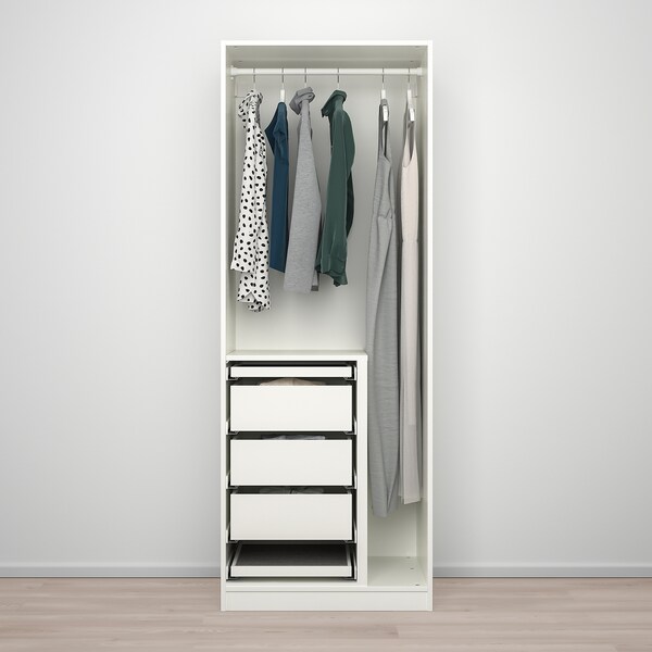 Pax Forsand Vikedal Wardrobe Combination White Mirror Glass