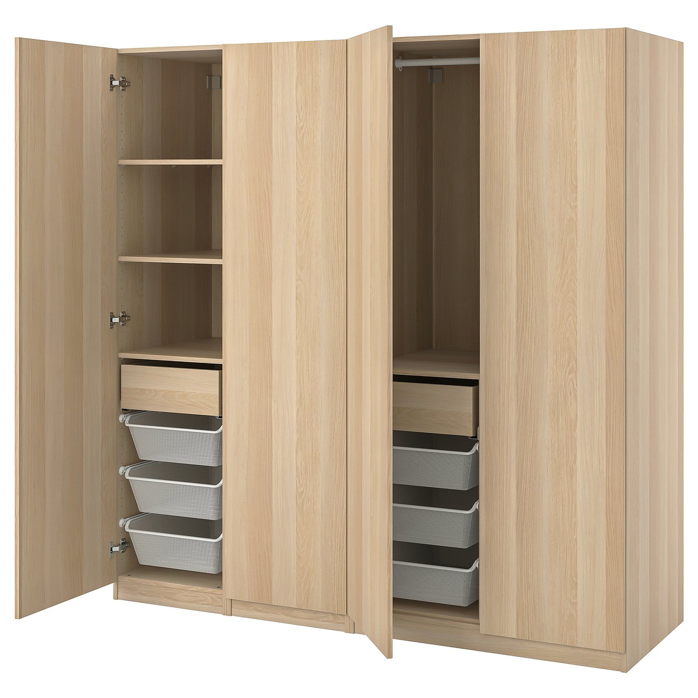 PAX / FORSANDWardrobe combinationwhite stained oak effect IKEA