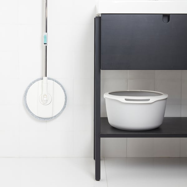 PEPPRIG Spinclean flat mop with bucket IKEA
