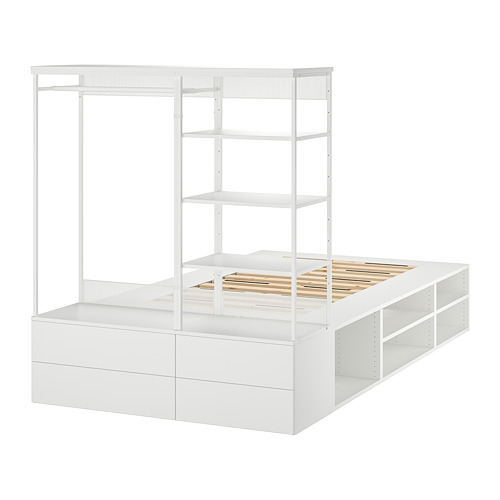 Platsa Bed Frame With 4 Drawers Ikea