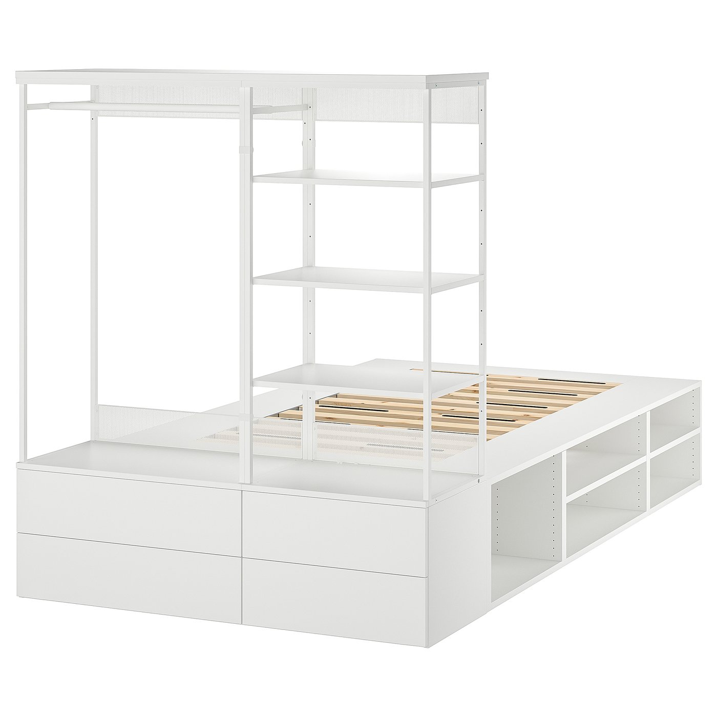 Platsa Bed Frame With 4 Drawers Ikea