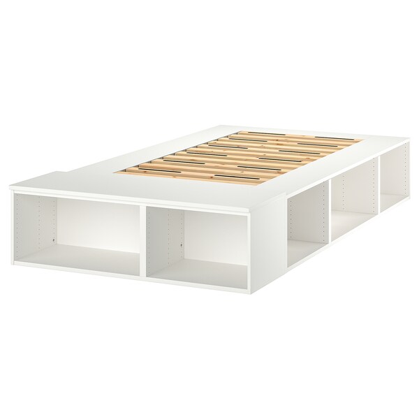 Platsa Bed Frame With Storage White Ikea