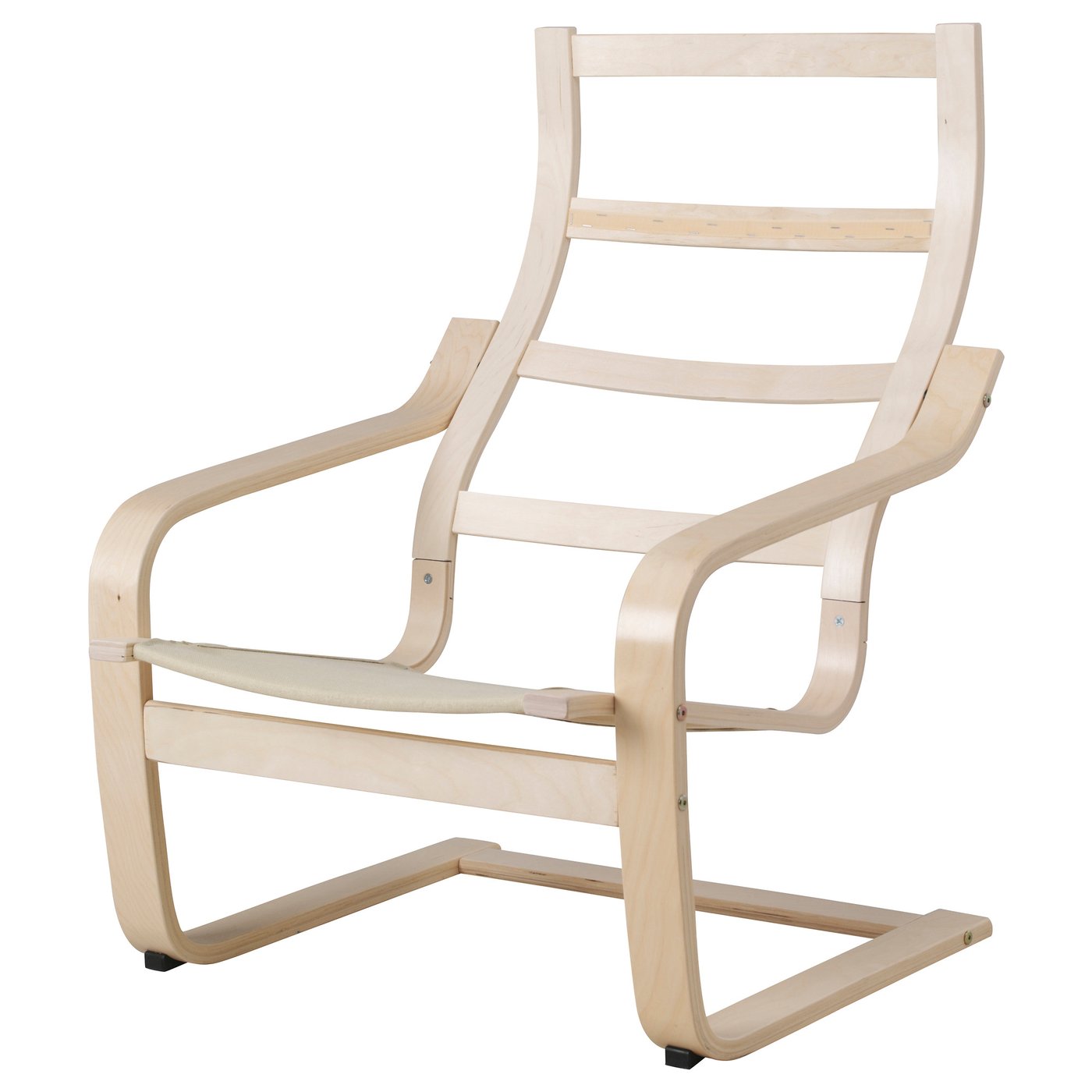 POÄNG armchair frame birch veneer IKEA