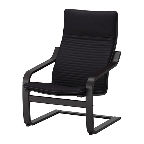 Poang Armchair Knisa Black Ikea