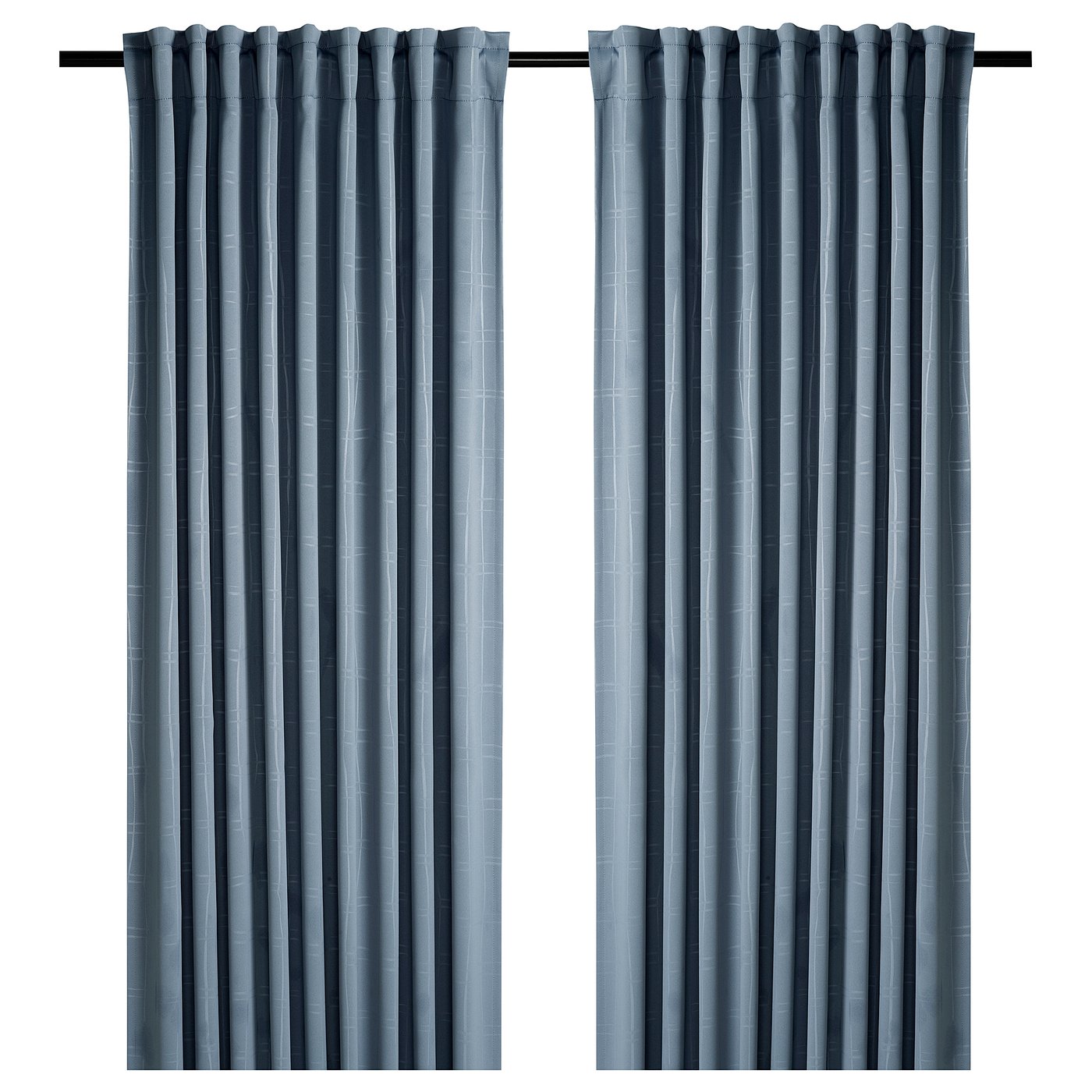 PRAKTTIDLÖSA room darkening curtains, 1 pair light blue 705.514.37 IKEA