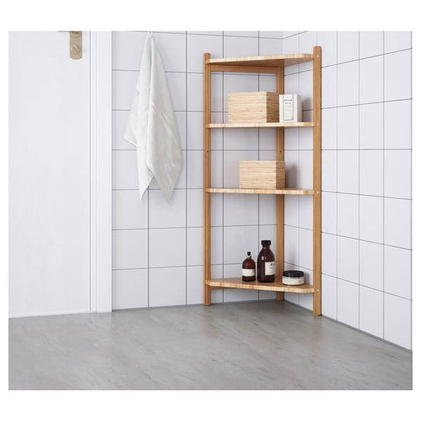 Ragrund Corner Shelf Unit Bamboo Ikea