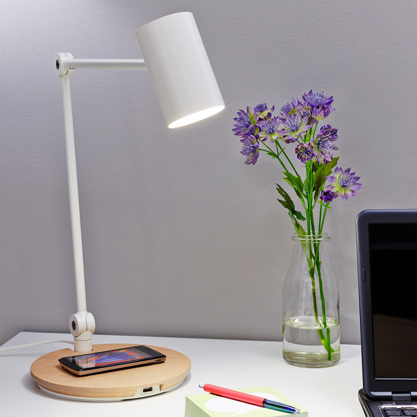 ikea desk lamp white