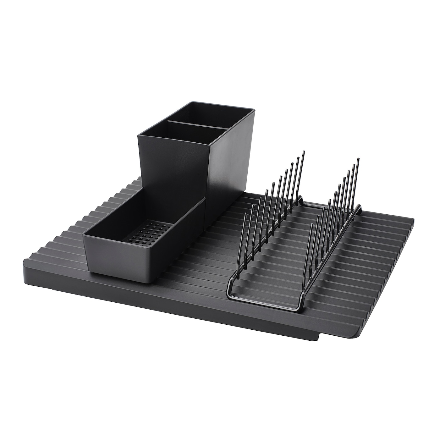 LILLHAVET Multifunctional dish rack, anthracite - IKEA