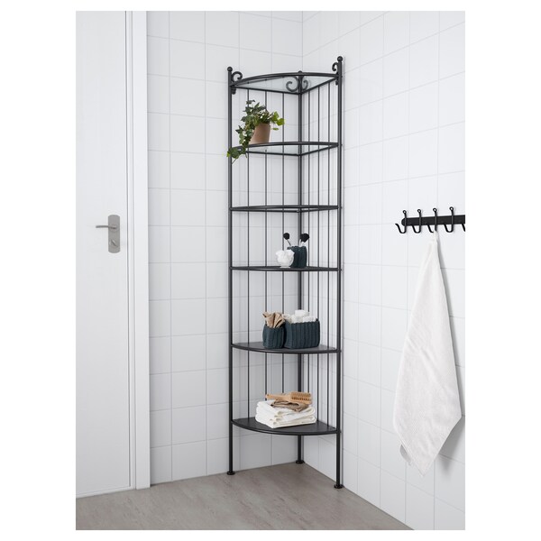 Ronnskar Corner Shelf Unit Black Ikea