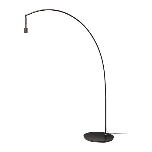 LERGRYN / SKAFTET floor lamp base, arched beige/black IKEA