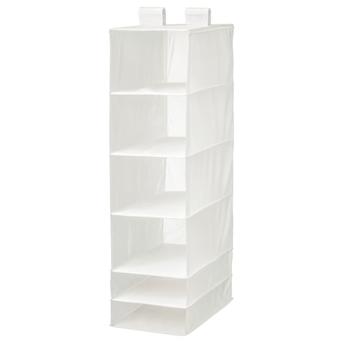 SKUBB storage with 6 compartments white 35 cm 45 cm 125 cm
