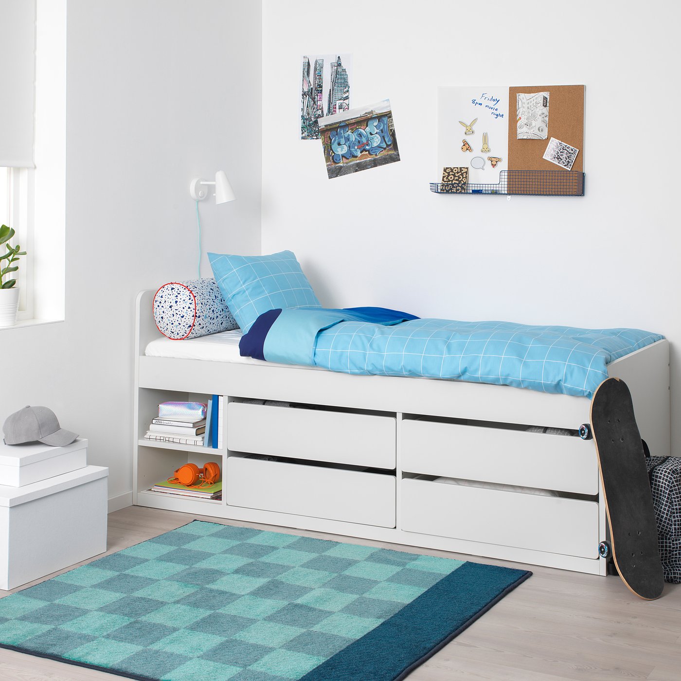 ikea kids storage bed