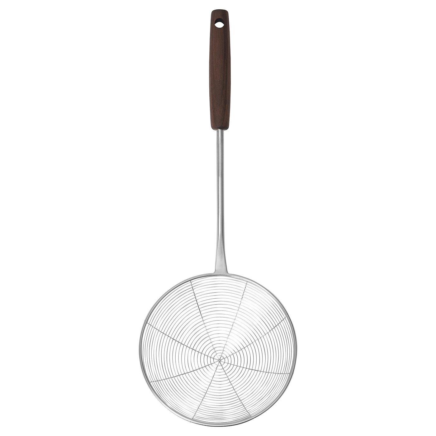 SLITSTARK strainer stainless steel/walnut IKEA