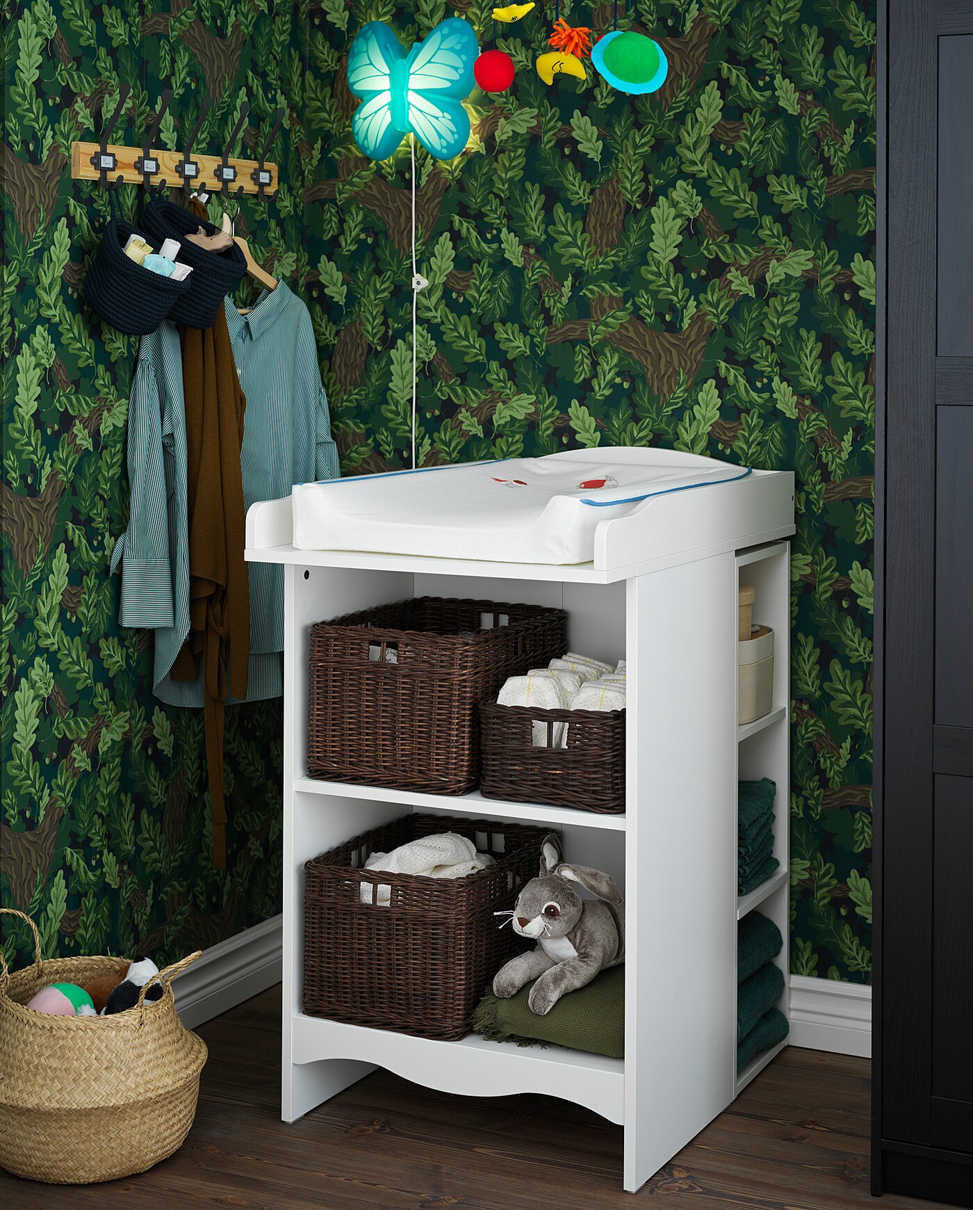 ikea bookshelf changing table