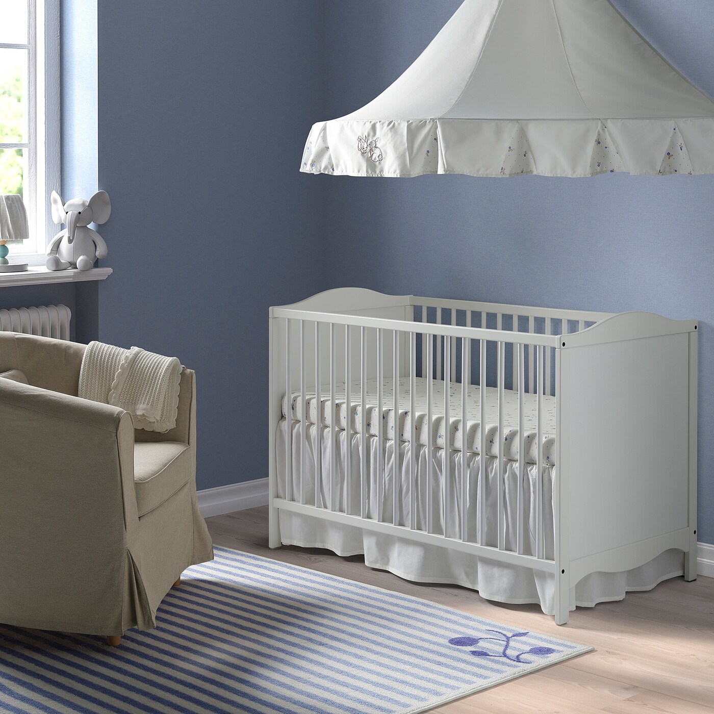 ikea white cot