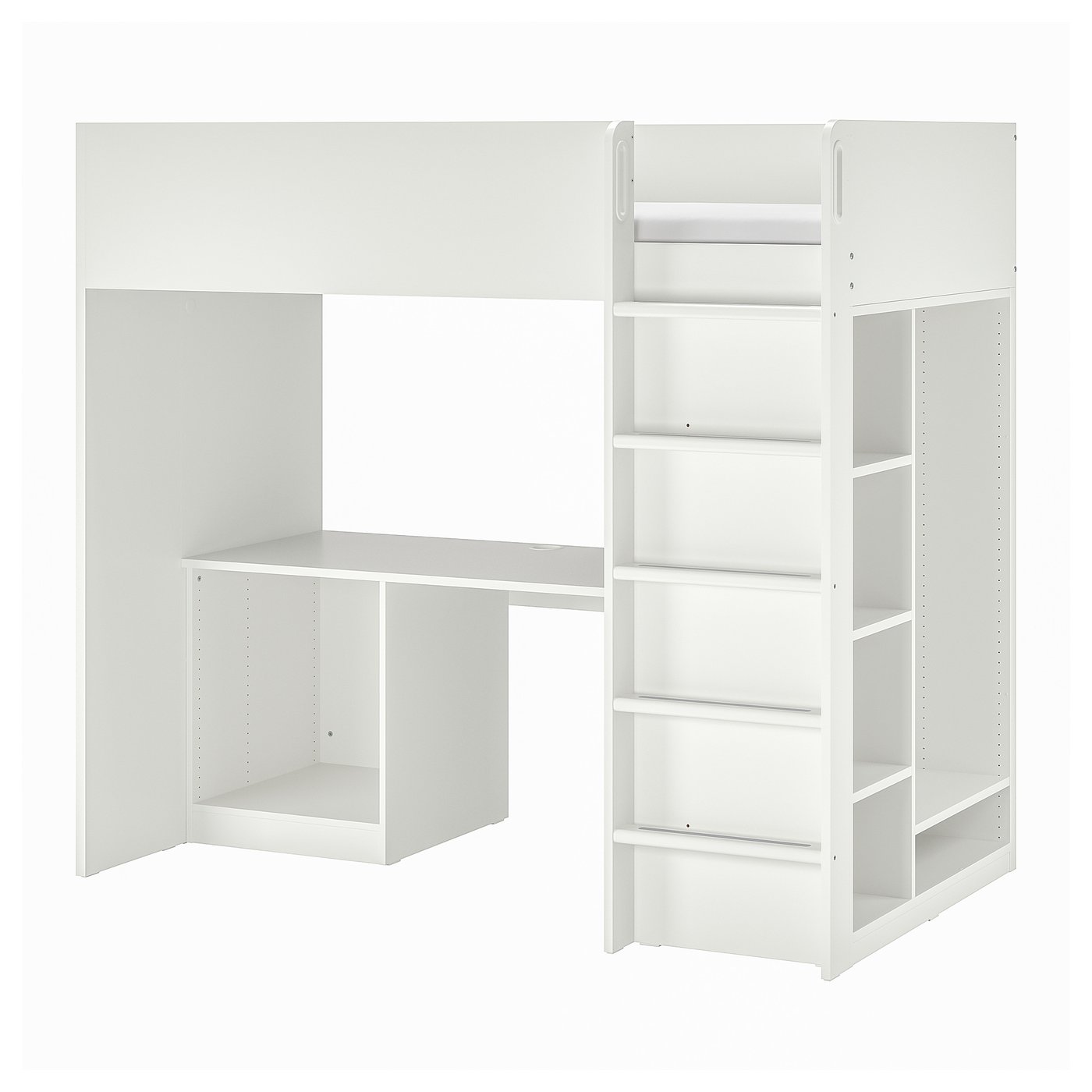 Smastad Loft Bed Frame W Desk And Storage White 90x0 Cm Ikea