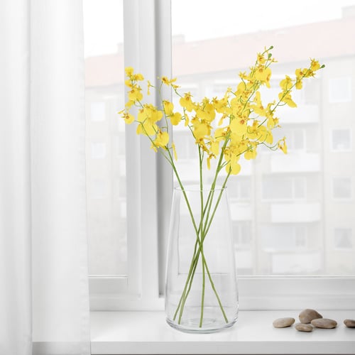 SMYCKA artificial flower Orchid/yellow IKEA