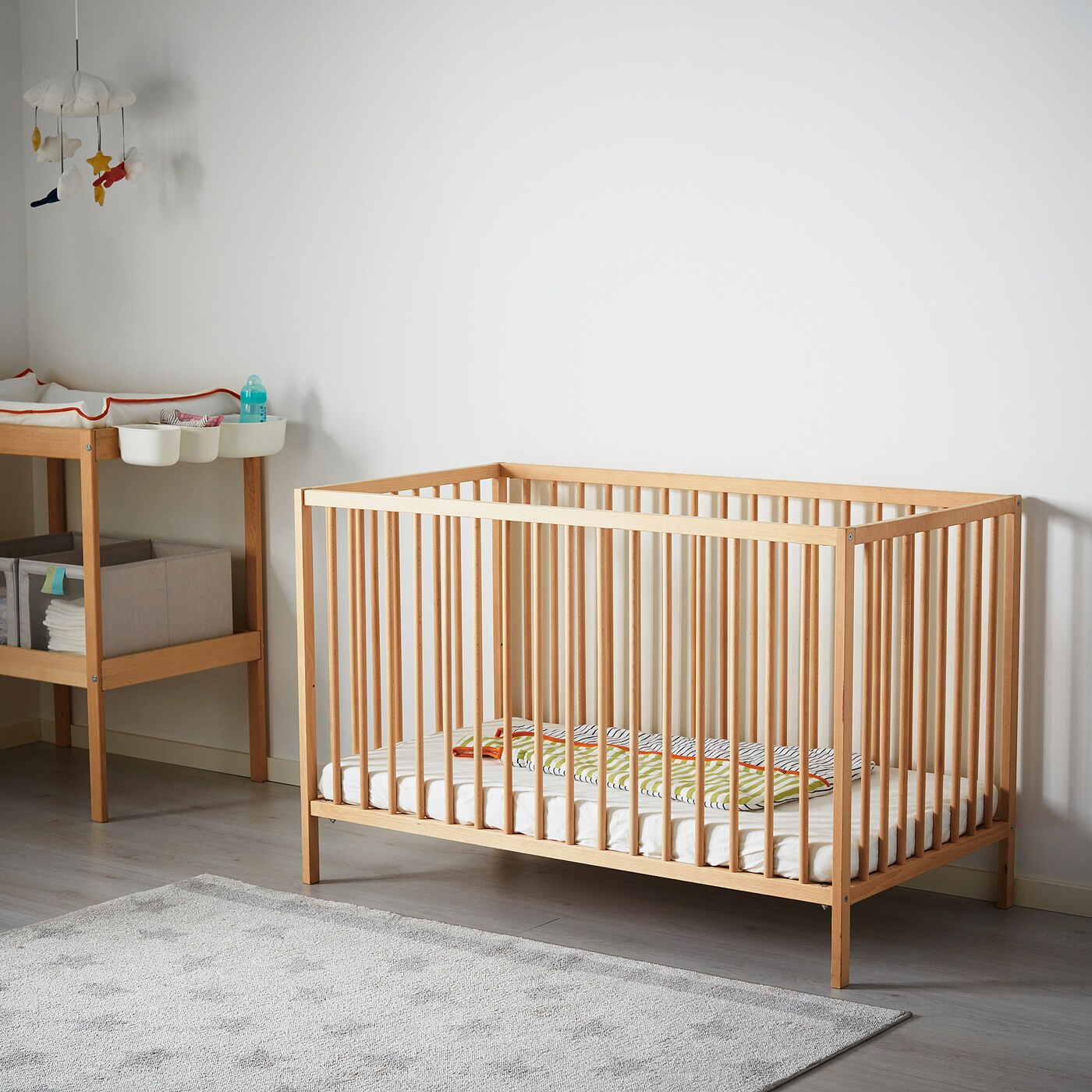 ikea crib wood