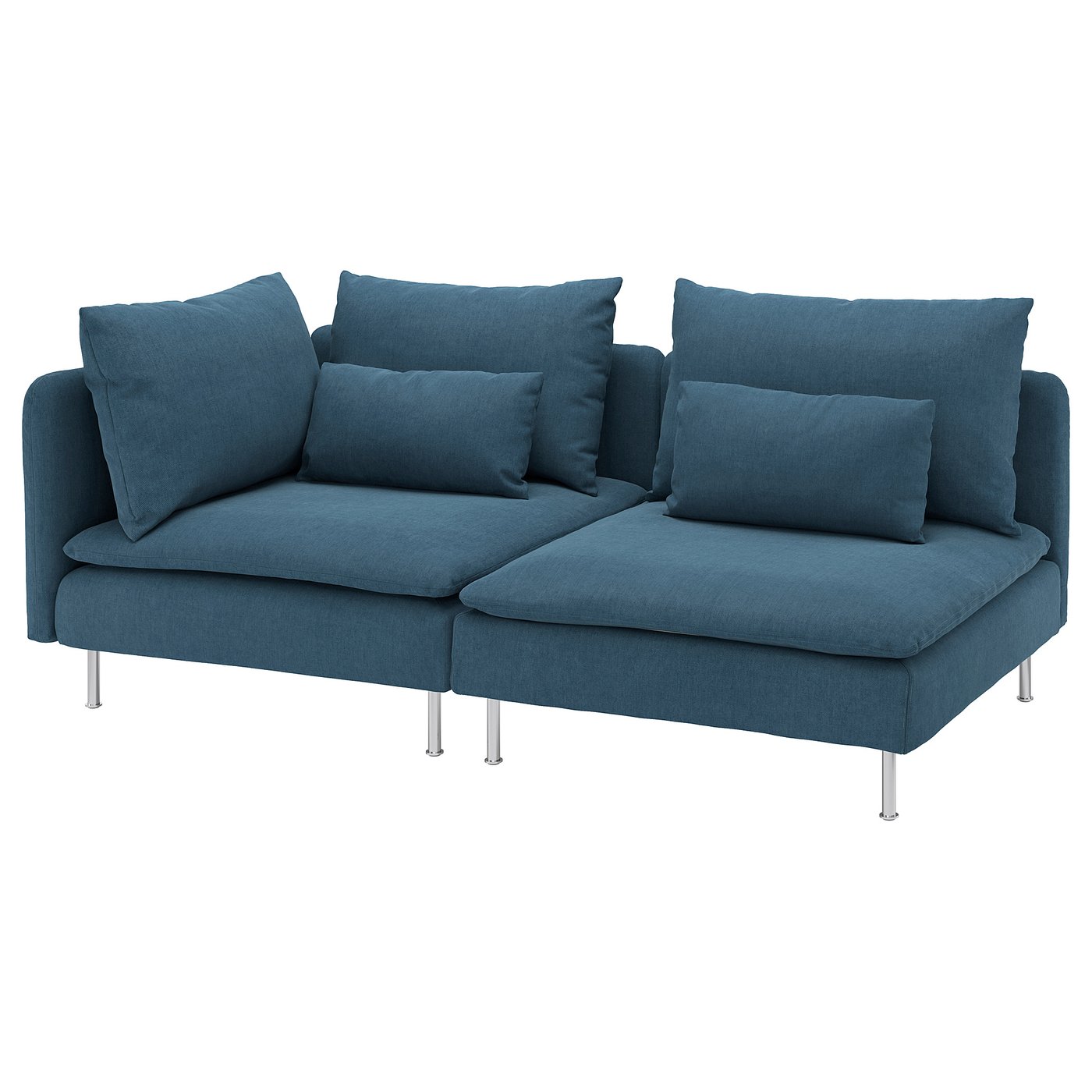 SÖDERHAMN3seat sofawith open end, Tallmyra blue IKEA