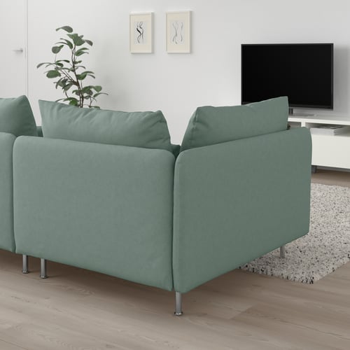SÖDERHAMN 3seat sofa with open end/Tallmyra light green 493.189.93 IKEA